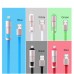  3PC 2-in-1 Lightning to USB Rubber Data Sync Charge Cable with free shipping